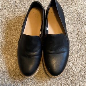 Worn loafers